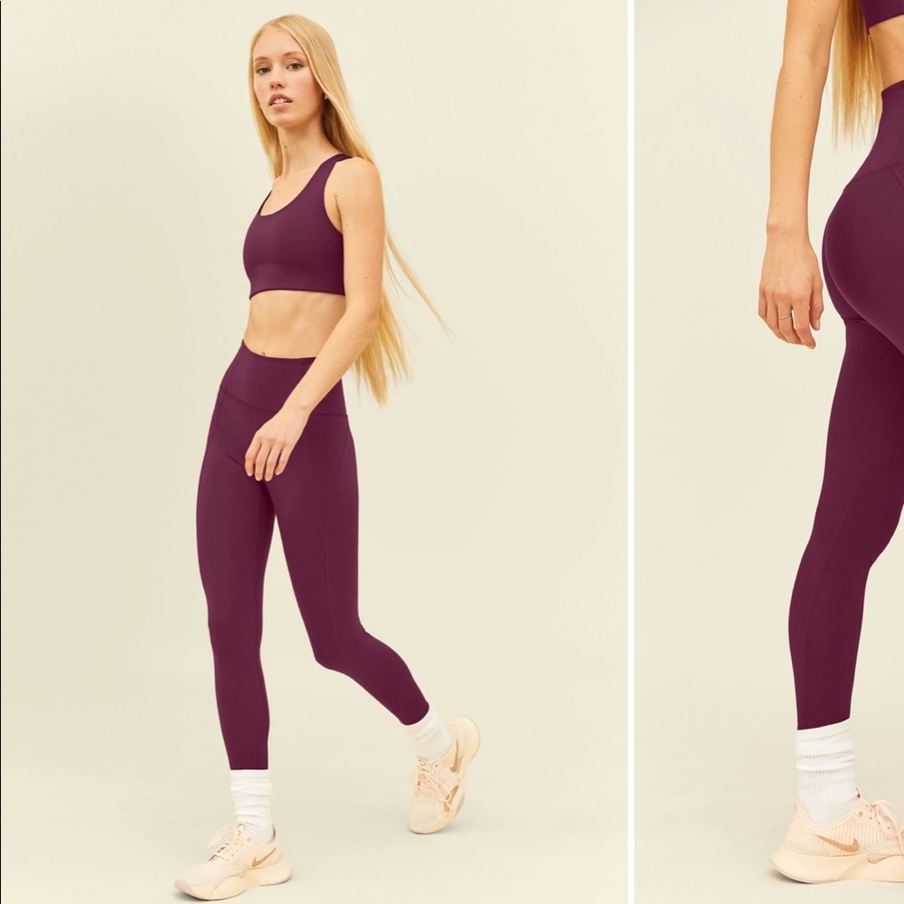 Girlfriend Collective Plum Legging with Pockets